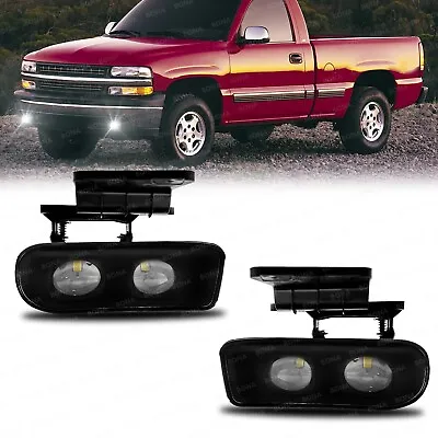 Pair For 1999-2002 Chevy Silverado 2000-2006 Tahoe Suburban LED Fog Lights Lamps • $50.79