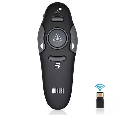 USB Power Point Presentation Remote Control Wireless Laser Pointer LP205R Black • £9.99