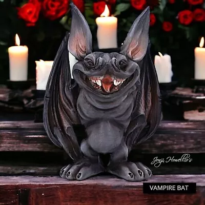 Vampire Bat Figurine Sculpture Ornament Gothic Pagan Wiccan Home Art Decor Gift  • £15.90