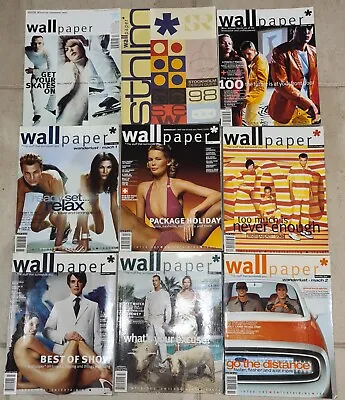  Various Vintage Issues Wallpaper Magazine (1998 1999 20002001) • £7