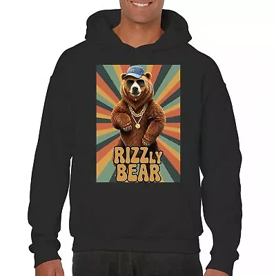 Rizzly Bear Funny Sweatshirt Charisma Pun Charming Meme Grizzly Dating Hoodie • $38.95