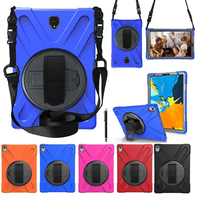 For Samsung Galaxy Tab A E S2 S3 S5E Shockproof Case Stand Hybrid Cover Strap • $37