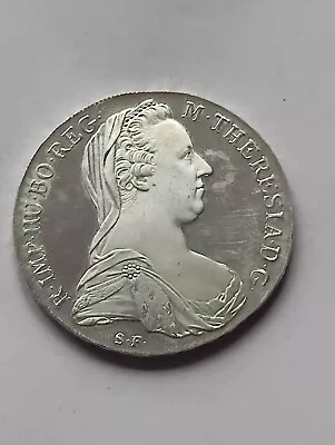 1780 Austria Maria Theresa 1 Thaler Silver Coin - 28g • £42.99