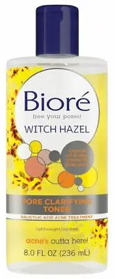 $17.99 • Buy Biore Witch Hazel Pore Clarifying Toner, 8 Ounce Acne Treatment - YOUR CHOICE