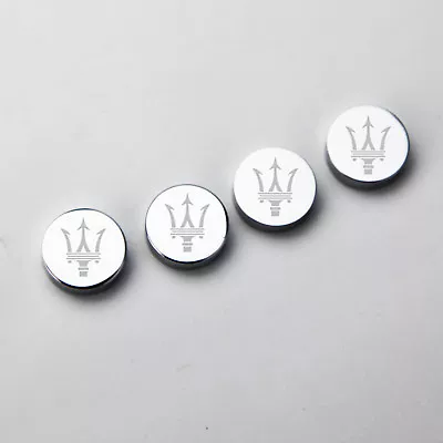 Laser Etched 4pcs Maserati Car License Plate Frame Bolts Fastener Screws Cap New • $13.99