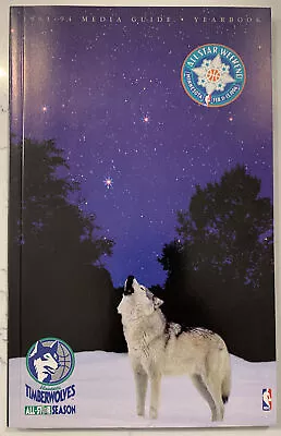 1993-94 Minnesota Timberwolves Basketball Official Media Guide Book (B120) • $14.99