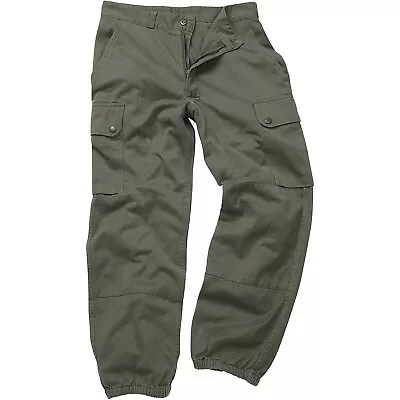 French F2 Field Parachute Trousers French Military Olive Drab Pants Elastic Cuff • $27.99