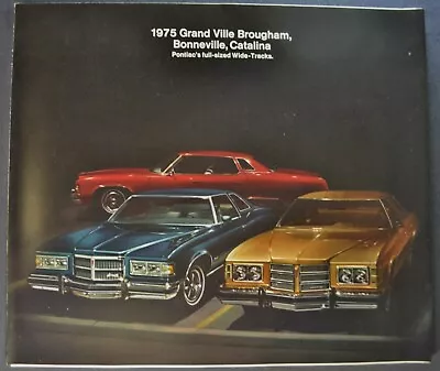 1975 Pontiac Brochure Grand Ville Bonneville Catalina Excellent Original 75 • $8.95