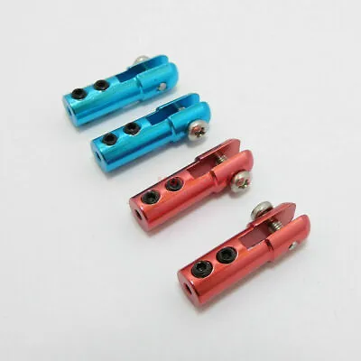 £3.58 • Buy 1pair Blue Or Red CNC Aluminum Servo Rudder Arm Linkage Clip Adaptor For RC Boat
