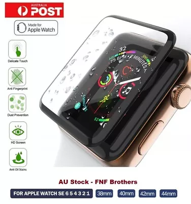 $5.99 • Buy For Apple Watch 6/5/4/3/2/SE IWatch Tempered Glass Screen Protector 38/42/40/44m