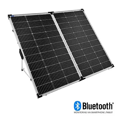 240W Portable Folding Solar Panel With 20A Bluetooth Solar Regulator • £399