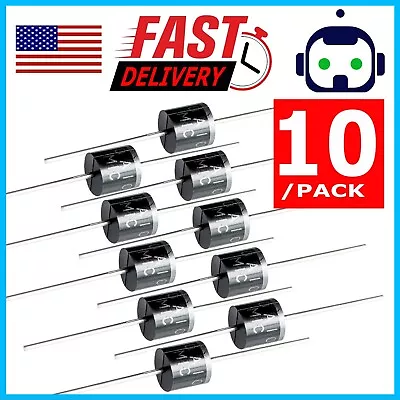 10 Pieces 10A10 10 Amp 1000V 10A 1KV Axial Rectifier Diode Solar Panel C16 • $4.29