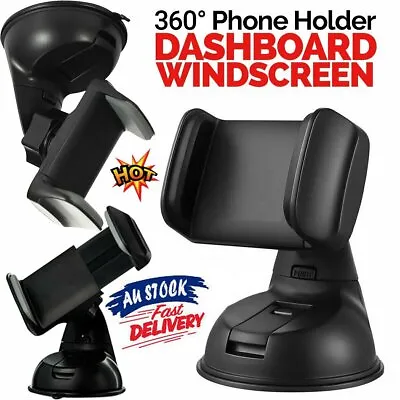 360 In Car Mobile Phone Holder Universal Mount Windscreen Dashboard Suction Home • $11.08