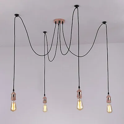 £26.99 • Buy Modern Retro Industrial Vintage Spider Pendant Edison Ceiling Light Lamp Cluster