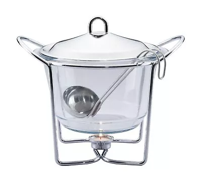 4 Quart Soup Warmer | Soup Tureen For Parties Buffet Stainless Steel Soup Ch... • $78.48