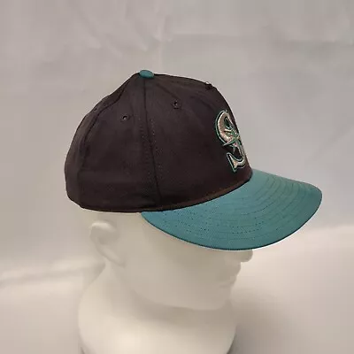 Vintage Seattle Mariners New Era 59Fifty  Cap / Hat 7 5/8 1990's Made In USA • $24.99