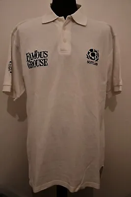 Vintage Cotton Oxford Scotland Rugby Famous Grouse Polo Shirt Size XL • £20