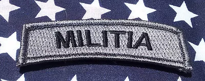 Militia  Rocker Tab  Acu Tactical 3 Inch Rocker Hook Patch  • $6.99