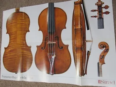 Strad Magazine PosterFrancesco Rugeri Violin 1686 • $18