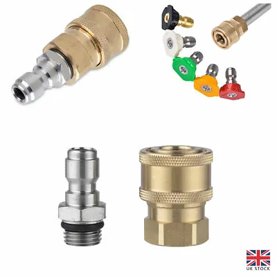 £7.79 • Buy Pressure Washer Jet Wash Quick Release Thread Connector Fittings For Water Torch