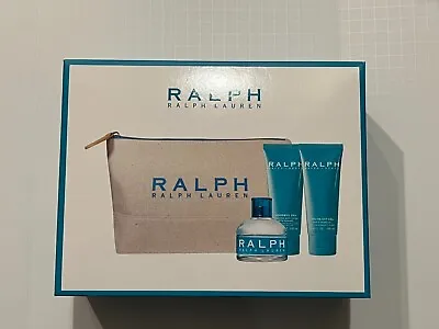 Ralph Lauren Ralph 4pc Gift Set Edt+body Lotion+shower Gel+pouch NIB • £123.48