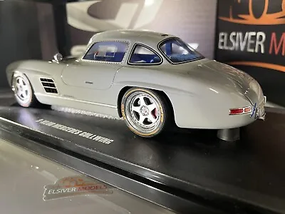 Mercedes Benz 300 SL - S-Klub Gullwing - 2021 - Grey - 1/18 - GT Spirit - GT418 • $130.68