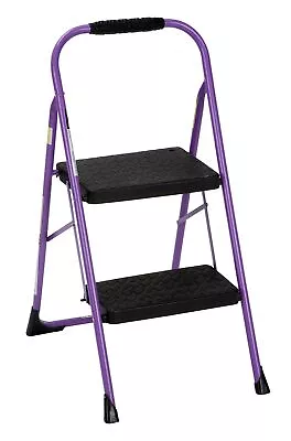 Cosco 11308PRP1E Two Purple Three Big Folding Step Stool With 2 Step  • $53.79