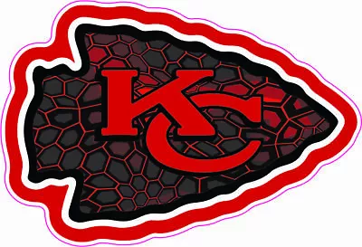 Kansas City Chiefs Red/black Camo Mini Helmet Decals • $20