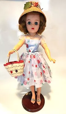 Vintage ‘Ideal’ Miss Revlon Doll 1950s 20  With Original Dress/Petticoat/Hat + • $55