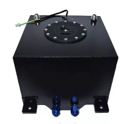 Black 5 Gallon Coated Aluminum Fuel Cell Gas Tank &Level Sender Racing/drifting • $59.75