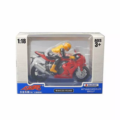 1/18 Scale Suzuki GSX-R1000 Motorcycle Model Diecast Models Toys For Kids Red • $14.86