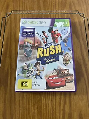 Disney Kinect Rush A Disney Pixar Adventure XBOX 360 **FREE FAST POSTAGE** • $45