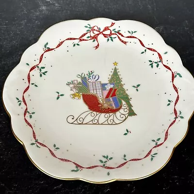 10 1/4” Mikasa “Christmas Cheer” Large Fine Bone China Platter • $33.99