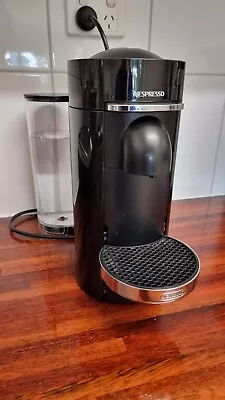 Nespresso Delonghi Vertuo Plus Capsule Coffee Machine Shiny Black ENV155T VGOC ☕ • $125