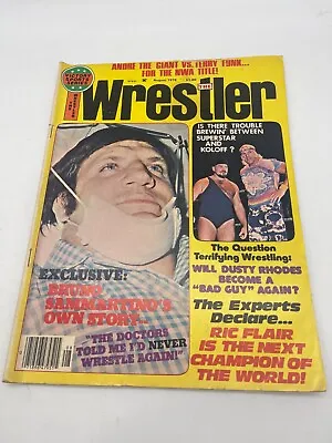 Vintage The Wrestler Wrestling Magazine Aug 1976 Bruno Sammartino Ric Flair • $14.88