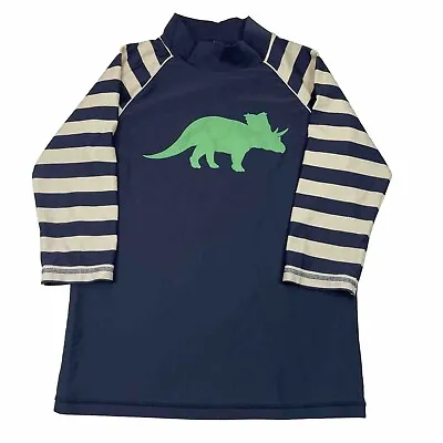 Mini Boden Youth Swim Dinosaur Stripe 3/4 Sleeve Shirt Size 9-10 Years • $16.99