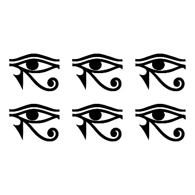 Small Set Of 6 EYE OF RA HORUS Egyptian God Vinyl Decals Phone Laptop Car • $4.49