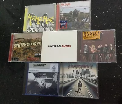 7 CDs Lost Prophets X2 Interpol System Of A Down Panic At The Disco The Thrills • £7