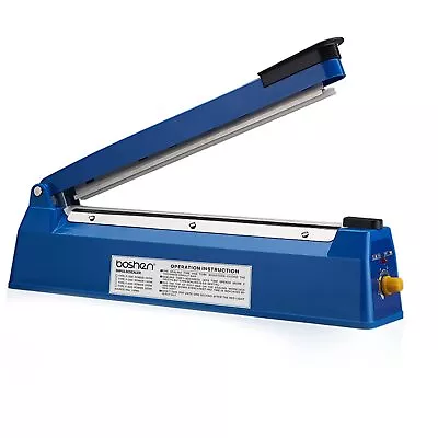 16 Inch Impulse Heat Sealer Poly Mylar Plastic Bag Sealer Manual Heat Sealing... • $56.87