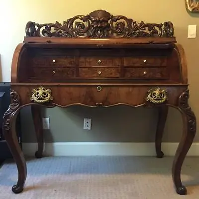 Gorgeous Italian Cylinder Desk Circa 1900 • $4114