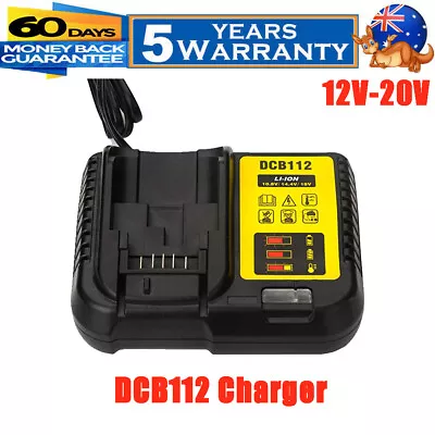 DCB112 Fast Charger For Dewalt 10.8-18V Li-ion Battery Fit DCB184 DCB115 DCB206 • $23.89