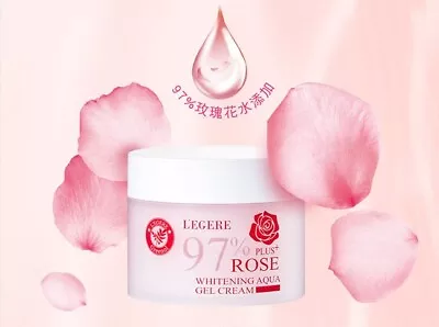 L'EGERE 97% Plus+ Rose Whitening Aqua All In One Gel Cream 200g • $21.99