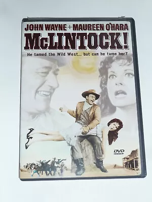 McLintock! DVD Classic John Wayne Western Comedy Movie Rancher Maureen O'Hara! • $5.23