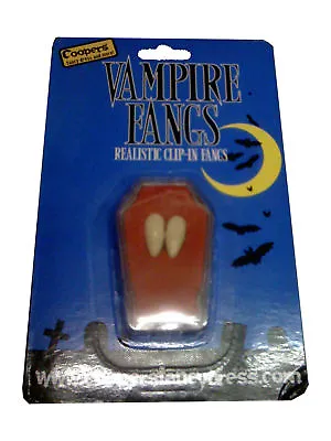 Vampire Fangs Custom Caps Dracula Clip In Teeth Halloween Costume Thermal Putty • £5.99