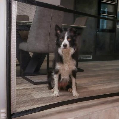 £7.49 • Buy Pet Safety Guard Mesh Dog Gate, Pet Gate Magic Gate For Dogs, Portable Folding 