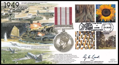 £7.99 • Buy AVM LARRY LAMB Signed 2000 GB Tree & Leaf JS(MIL)20 FDC HMS Amethyst SHS