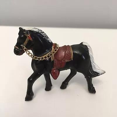 Vintage 1950’s Cast Horse Black Pot Metal 2.5  Painted Toy Made In Japan • $10.99