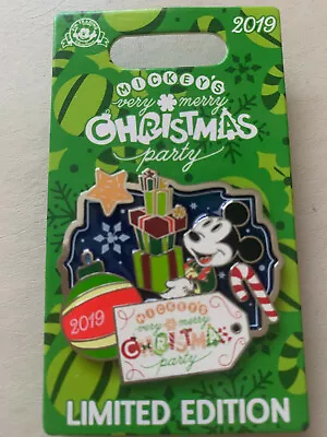 Disney MICKEY’S VERY MERRY CHRISTMAS PARTY 2019 Mickey Presents Pin • $21.99