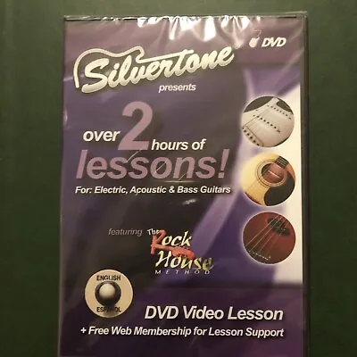 New Guitar Tutorial DVD Electric Acoustic Bass Learn To Play Rock Blues Sealed • £2.99