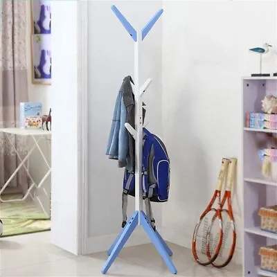 Coat Rack Clothes Rack With 6 Hooks Metal Coat Hanger Standing Coat Tree • $32.99